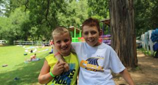 campers at the waterfront