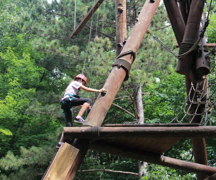 girl climbing